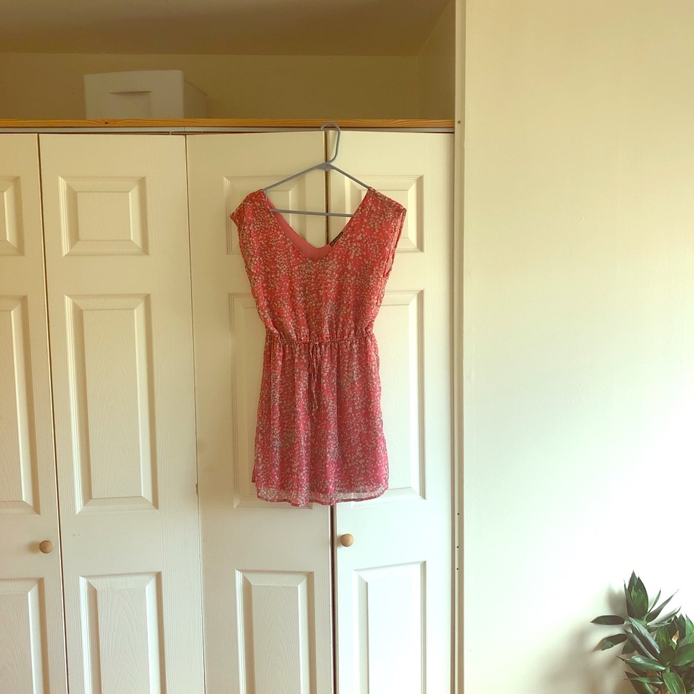 Cute Pink Floral Dress